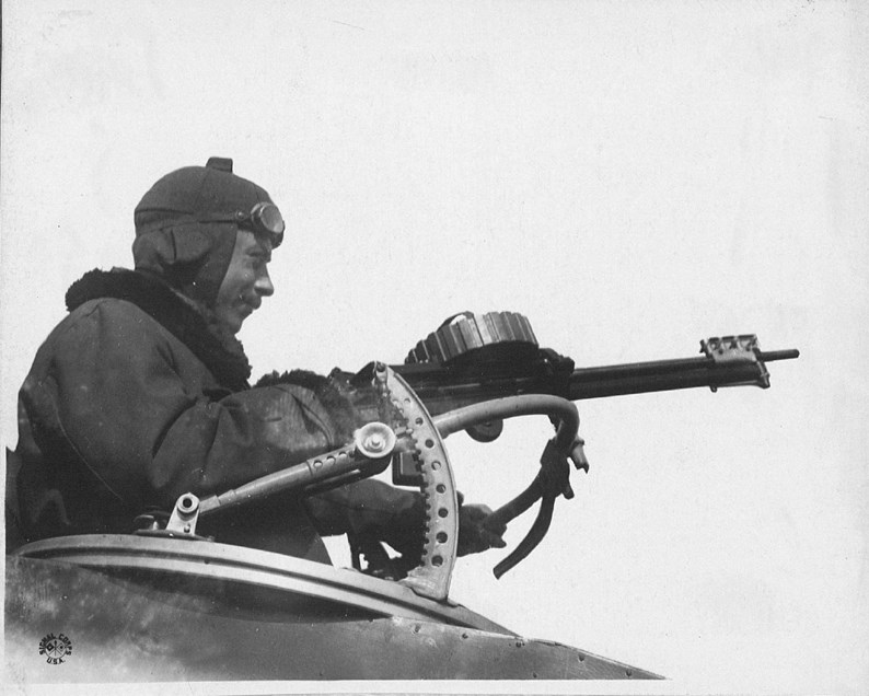 An Aircraft Mounted Lewis Gun