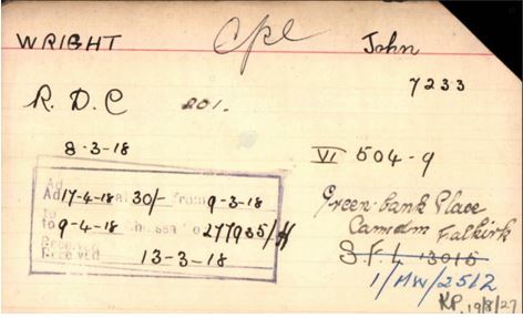 Figure 6 Pension Card Showing Chelsea Claim