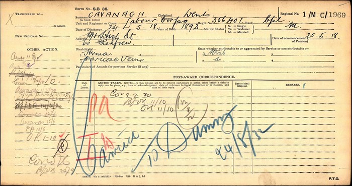 Denis Cavanagh Ledger