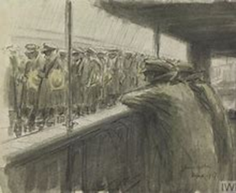 The Embarkation, Southampton, By James Mcbey (Image – Iwm.Org.Uk)