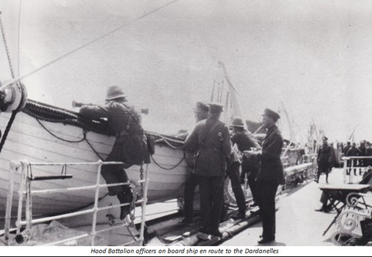 Hood Battalion Officers On Ship