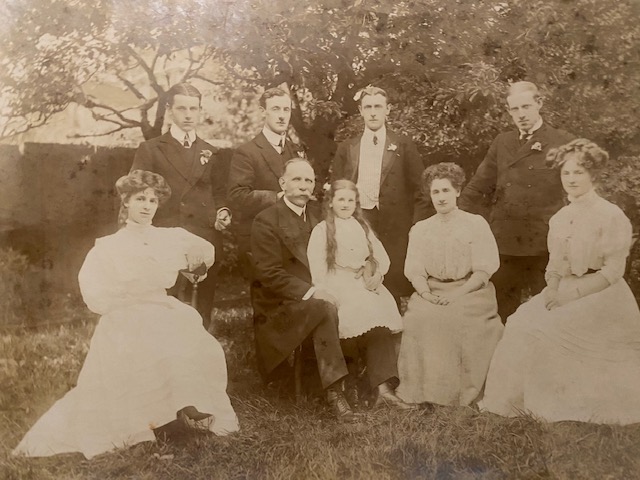 A Family Portrait Supplied By Wyrall's Great Niece, Celia Hyde. It Is Believed Everard Is Third From Left, Back Row