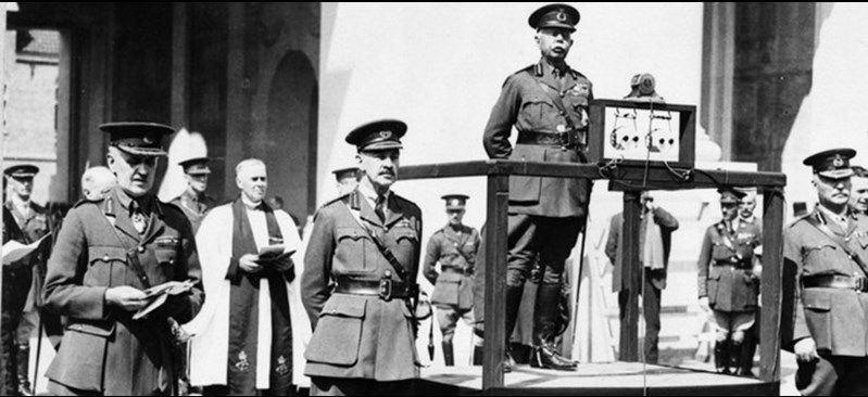Field Marshal Lord Plumer at the unveiling of the Menin Gate in 1927. CWGC