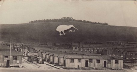 Bulford, England. Chalk Kiwi From Postcard, C.1919