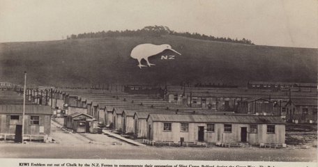 Bulford, England. Chalk Kiwi From Postcard, C.1919