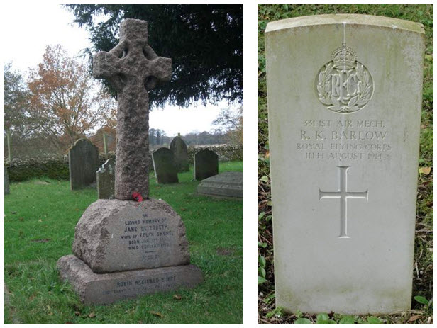 Graves For Robin Skene And Raymond Barlow