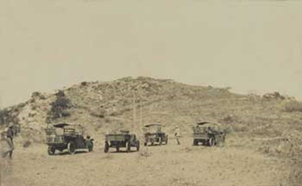 British Vehicles Below Latema Ridge After The Battle For Latema Reata Nek