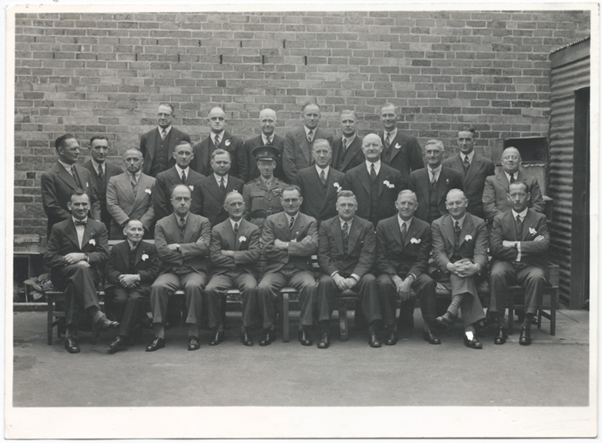 Frank Is Shown With Other Legatees In 1940 At A Conference In Launceton, Victoria, Second Left On The Front Row.