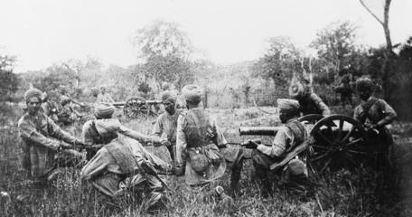 Indian Mountain Battery At The Battle Of Mahiwa