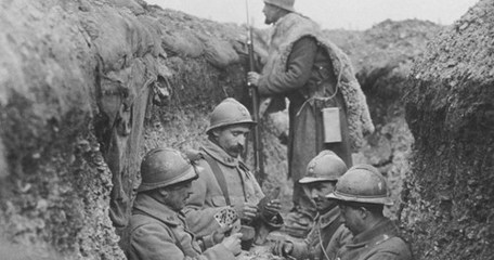 Across From The Parade Ground Soldiers Assessing The French Performance At The Somme