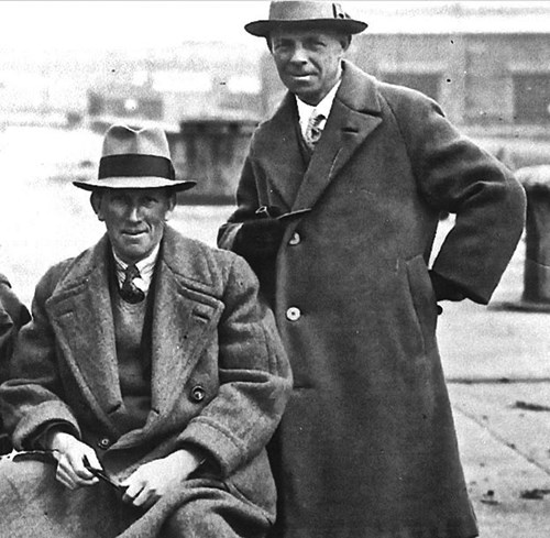 Ernest Cox, Left, And His Chief Salvage Expert Tom Mckenzie