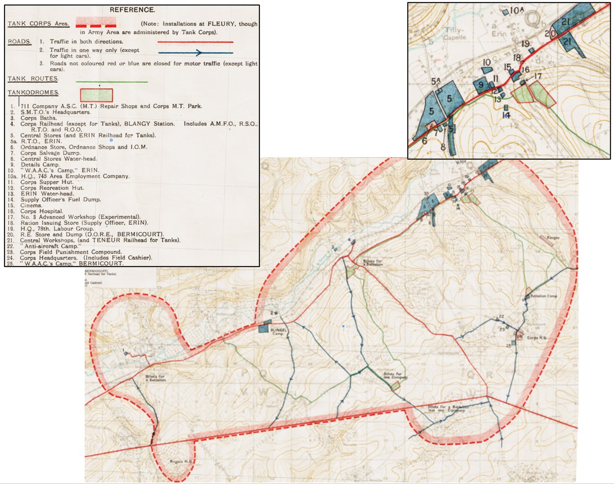 The Tank Corps Area At Bermicourt