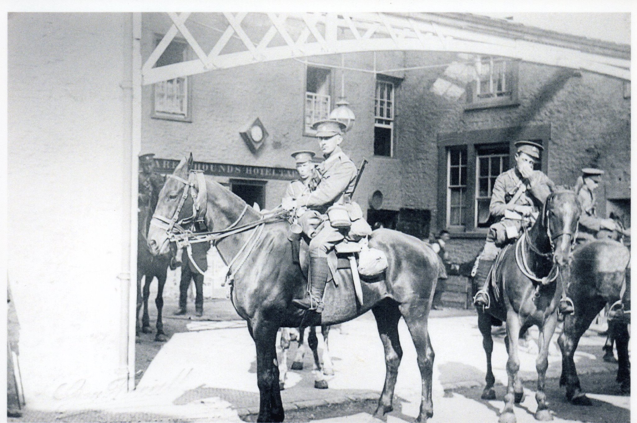 North Somerset Yeomanry Leaving Their Barracks In Shepton Mallet On 14 August 1914