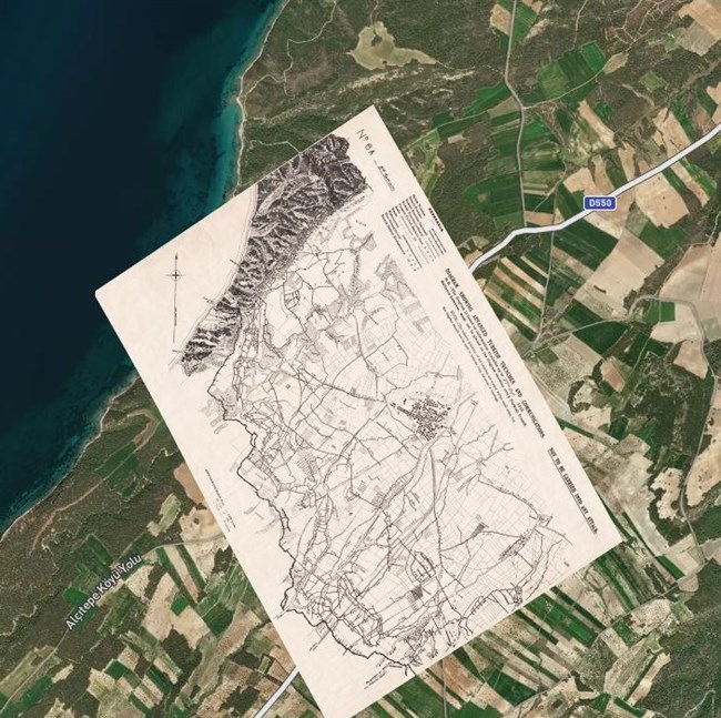 Another Map Of The Sector From Krithia To The Northern Shore. This Is Dated 27 September 1915