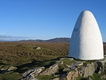 The Cairn Erected At The Landing Site In County Galway