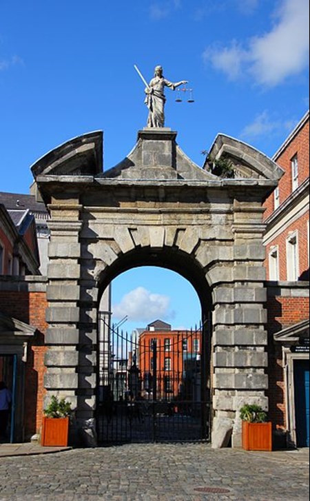 The Gates At Dublin Castle.
