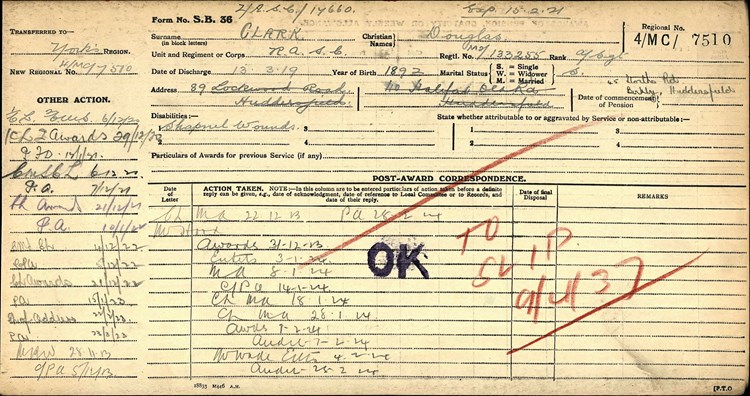 Ledger For Douglas Clark