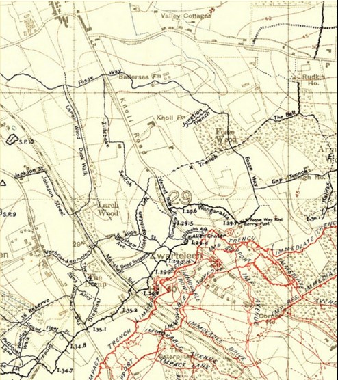 Trench Map Valley Cottages