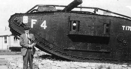 Frank Beresford Visiting Bovington Tank Museum In 1960