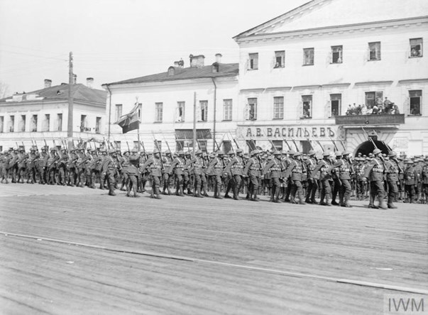Officers And Men Of The Slavo British Legion, Of Which Dyer’S Battalion Was The 1St Battalion. Photo IWM Q 16451 And The Battalion Carrying New Colours In 1919