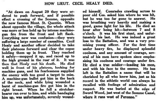 Report Of Death Pamphlet