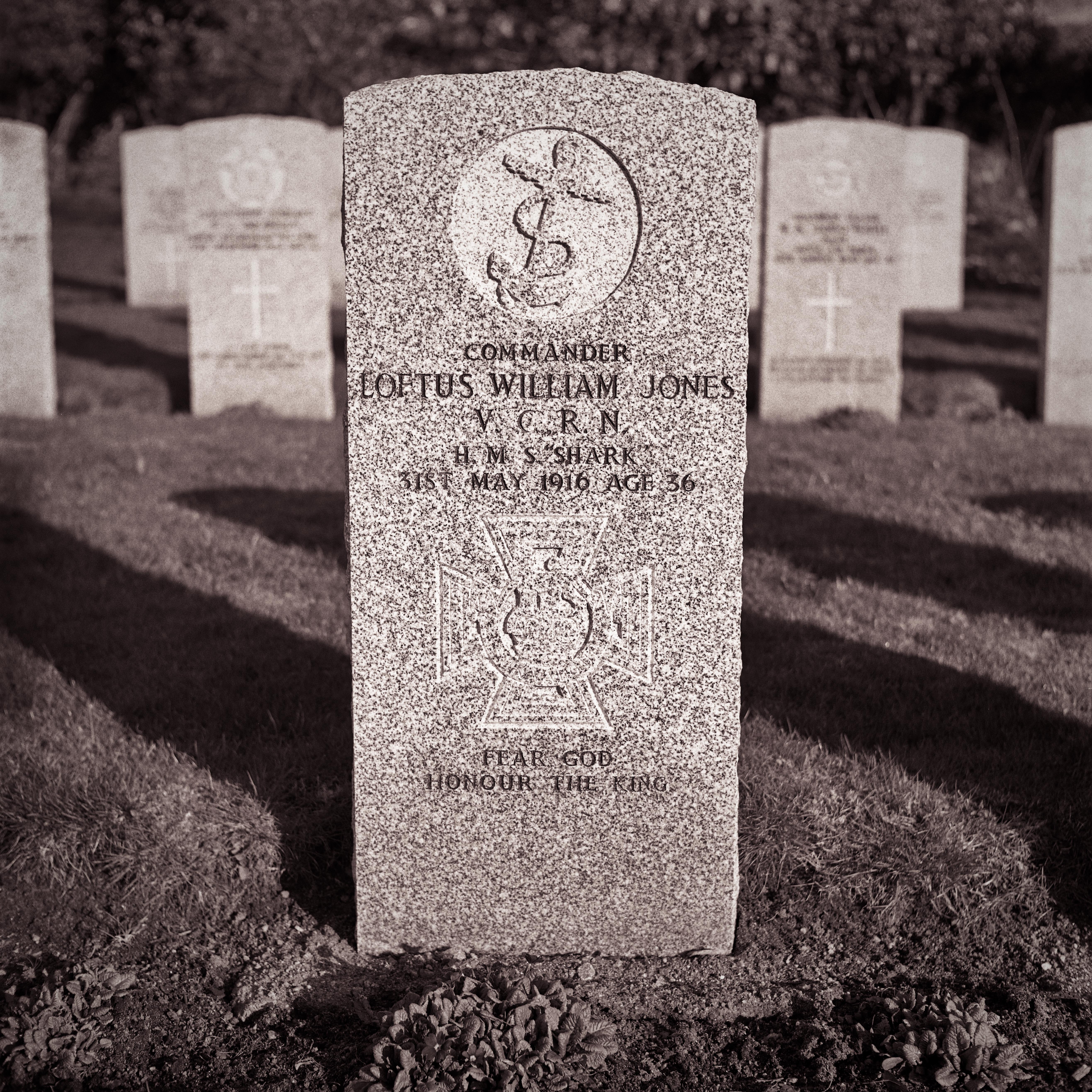 The Headstone Of Commander LW Jones VC