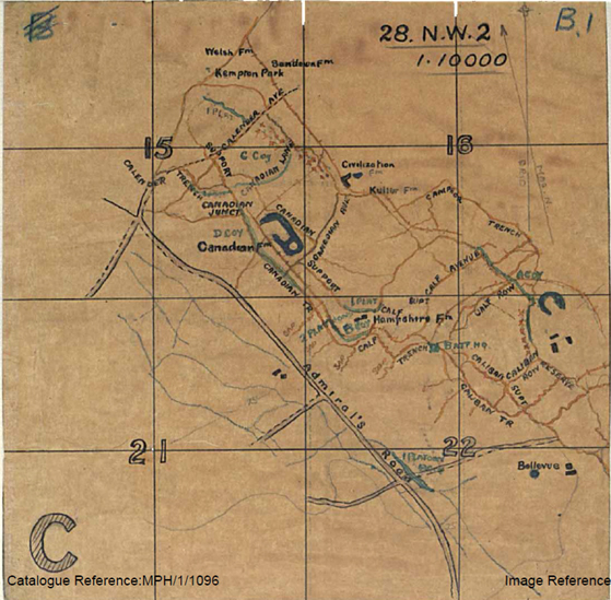 First Generation 10,000 Trench Map