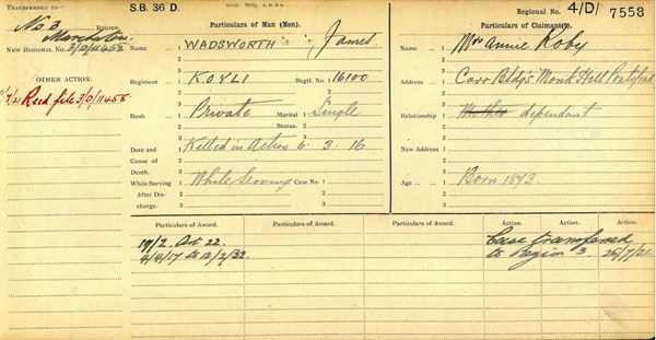 James Wadsworth Ledger