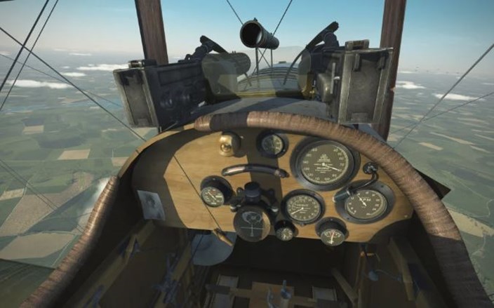 A DH4 Cockpit And Instrument Panel