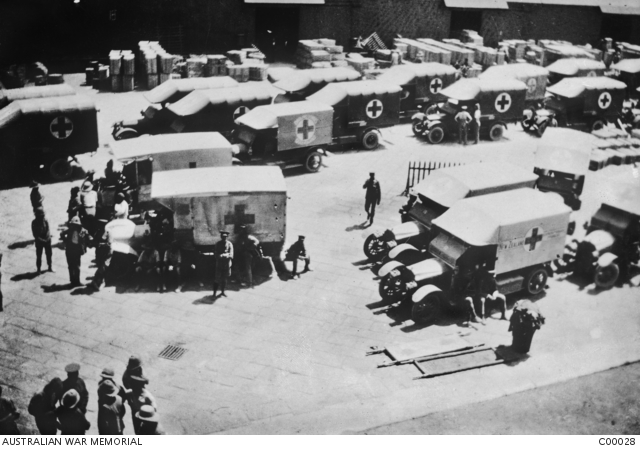 Ambulances Taking Survivors From Southland AWM