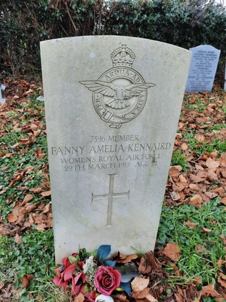 Headstone Of Member 7396 Fanny Amelia Kennaird