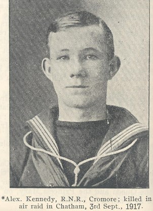 Seaman Alexander Kennedy. Photo – Lewismen lost in the Great War