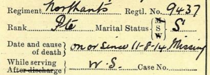 George Gooch Pension Ledger Close Up