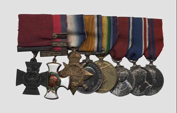Peck's Impressive Array Of Medals.