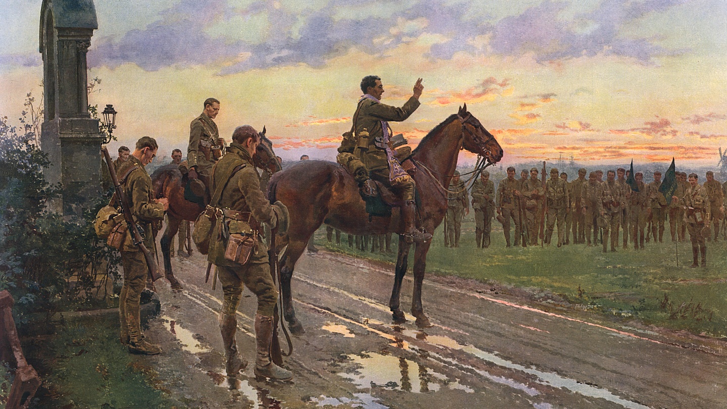 The Last General Absolution Of The Munsters At Rue Du Bois By Matania