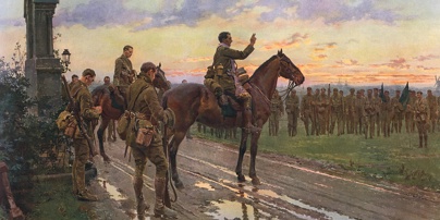The Last General Absolution Of The Munsters At Rue Du Bois By Matania