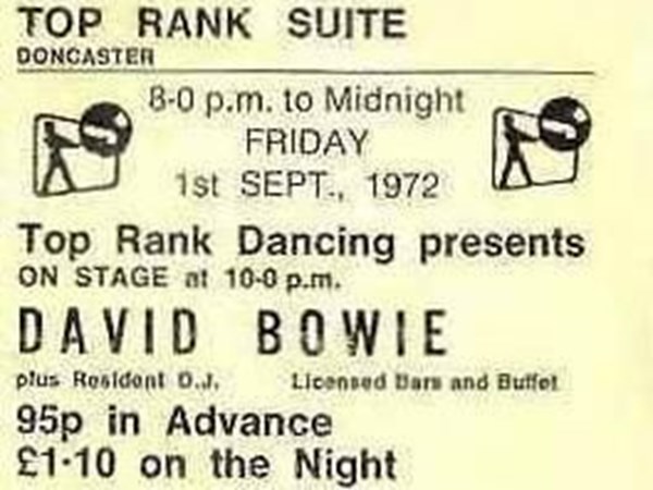 A Ticket For A Concert In Doncaster, 1972