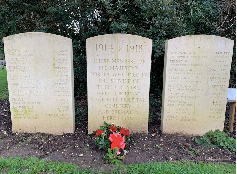 The Cane Hill Memorial
