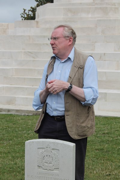 Mark Smith At The Grave Of 'Old Forester' K C Shuttleworth