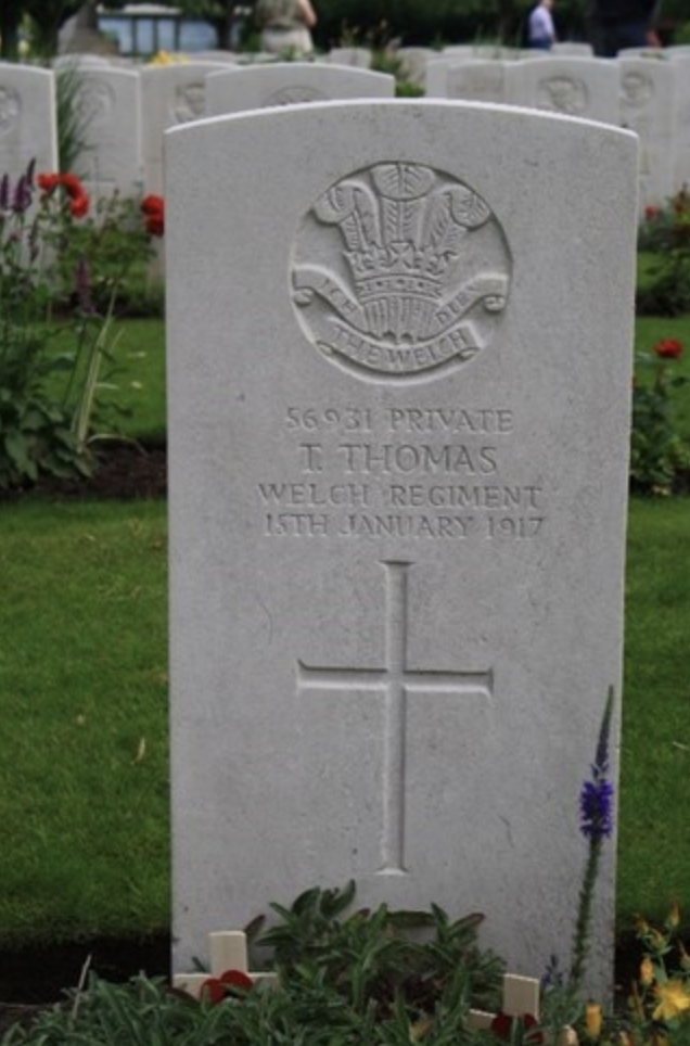 Tom’S Grave At Essex Farm Cemetery In 2012