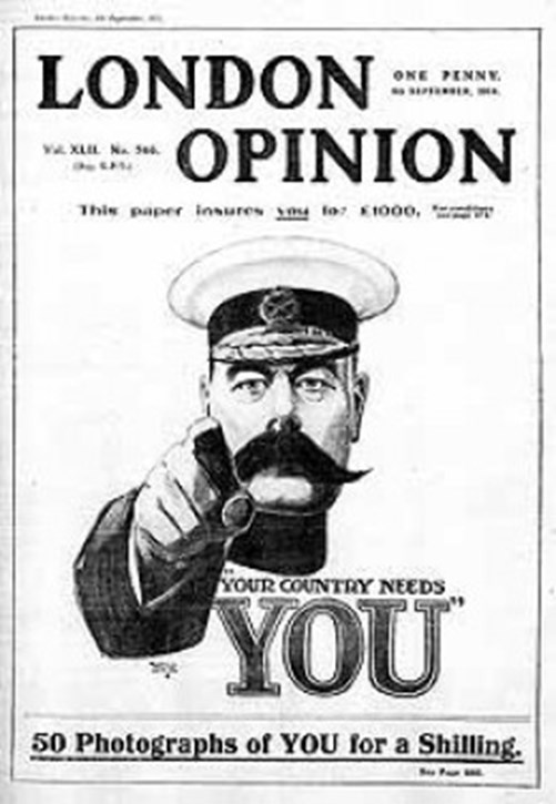 The Recruitment Poster, Designed By Alfred Leete Is Possibly One Of The Most Iconic Images Of The 20Th Century.