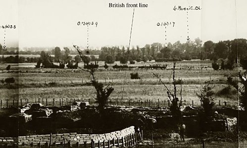 Ois Grenier Sector, August 1915. Part Of First Army Panorama 27B. I