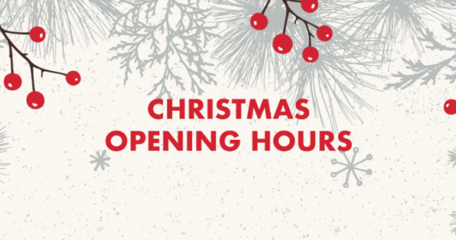 Christmas Opening Hours