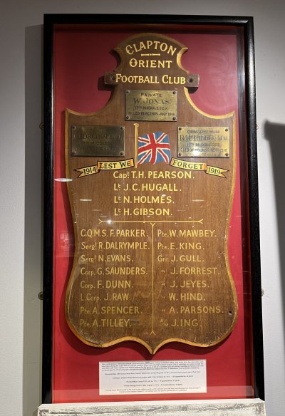 Clapton Orient Plaque (Recovered From A Skip)
