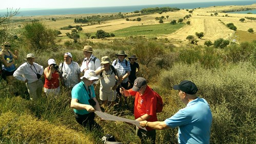 Crossing The Turkish Trenches Where William Peel Was Wounded, Lala Baba 7 August 2015, 100 Years On