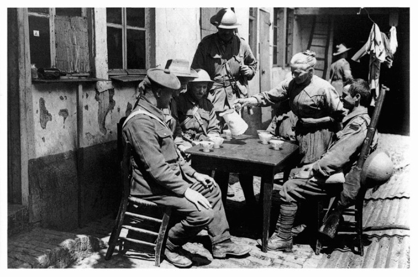 An Estaminet Near Bois Grenier AWM EZ0032