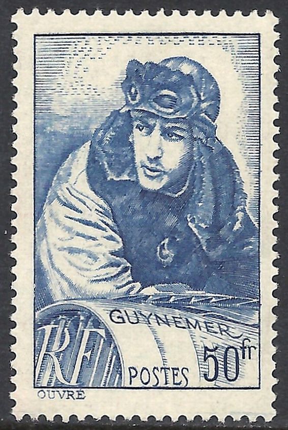 The French Government Issued A Commemorative Stamp In Georges Guynemer's Honour In 1940