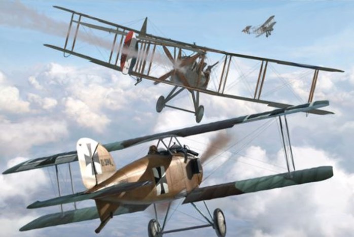 Still From Rise Of Flight DH2 Versus Albatros D11