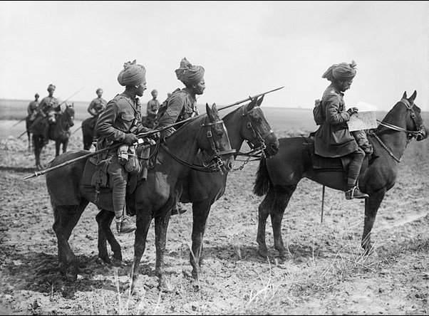 Forward Scouts Of The 9Th Hodsons Horse Pause To Consult A Map Near Vraignes, France. IWM Q2061