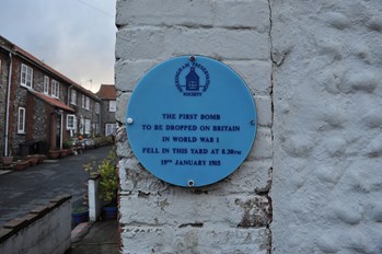 Plaque At Whitehall Yard, Sheringham.